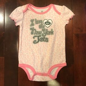 NFL Jets New York Football Leopard Animal Onesie